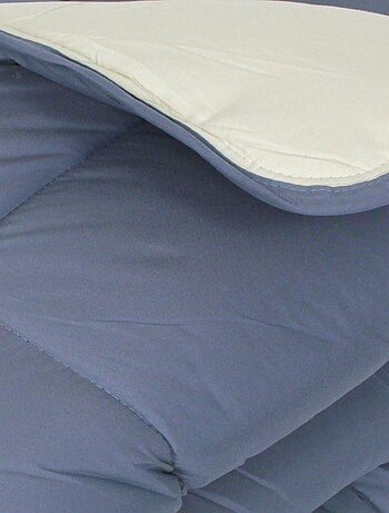 Couette polyester COCOON BICOLORE fibre creuse siliconée Chaud (hiver)