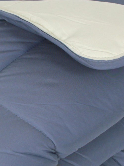 Couette polyester COCOON BICOLORE fibre creuse siliconée Chaud (hiver) - Kiabi