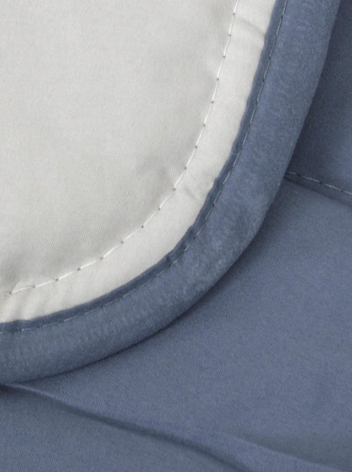 Couette polyester COCOON BICOLORE fibre creuse siliconée Chaud (hiver) - Kiabi