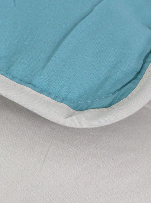 Couette polyester COCOON BICOLORE fibre creuse siliconée Chaud (hiver) - Kiabi