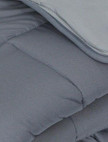 Couette polyester COCOON BICOLORE fibre creuse siliconée Chaud (hiver)