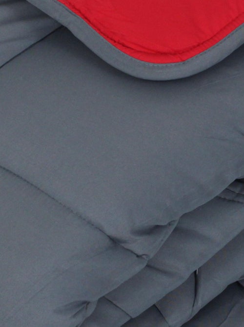 Couette polyester COCOON BICOLORE fibre creuse siliconée Chaud (hiver) - Kiabi