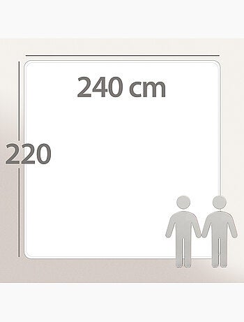 Couette polyester COCOON BICOLORE fibre creuse siliconée Chaud (hiver)