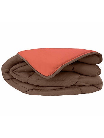 Couette polyester COCOON BICOLORE fibre creuse siliconée Chaud (hiver)