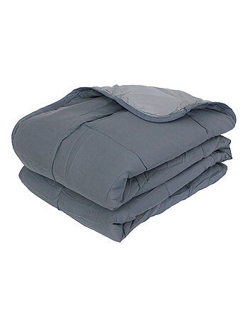 Couette polyester COCOON BICOLORE fibre creuse siliconée Léger (été)