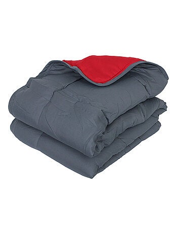 Couette polyester COCOON BICOLORE fibre creuse siliconée Léger (été)
