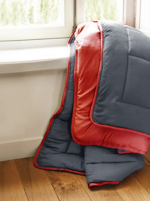 Couette polyester COCOON BICOLORE fibre creuse siliconée Léger (été) - Kiabi