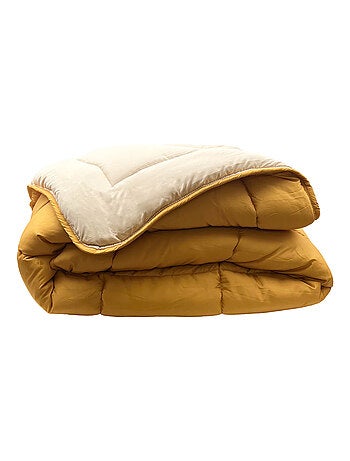 Couette polyester COCOON BICOLORE fibre creuse siliconée Léger (été)