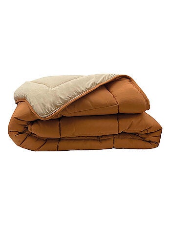 Couette polyester COCOON BICOLORE fibre creuse siliconée Léger (été)