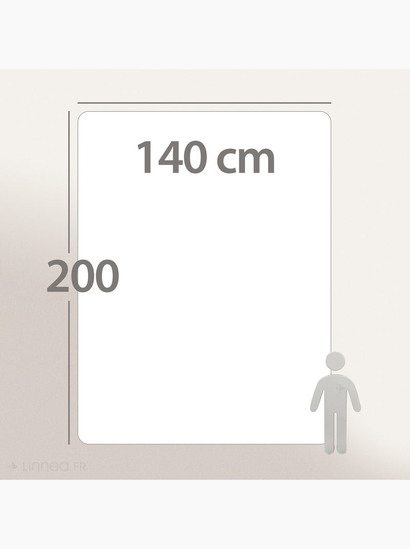 Couette polyester COCOON BICOLORE fibre creuse siliconée Léger (été) Marron caramel - Kiabi