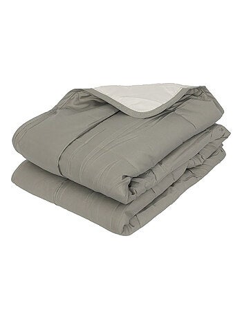 Couette polyester COCOON BICOLORE fibre creuse siliconée Léger (été)