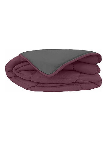 Couette polyester COCOON BICOLORE fibre creuse siliconée Léger (été)