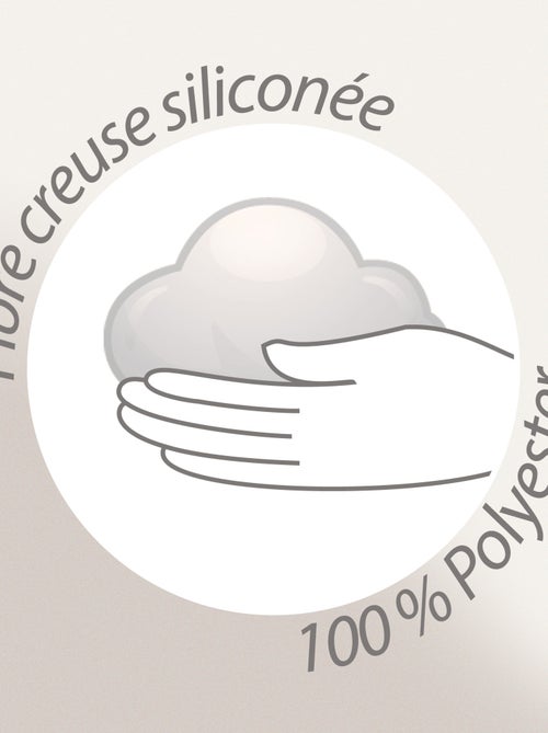 Couette polyester COCOON BICOLORE fibre creuse siliconée Léger (été) - Kiabi