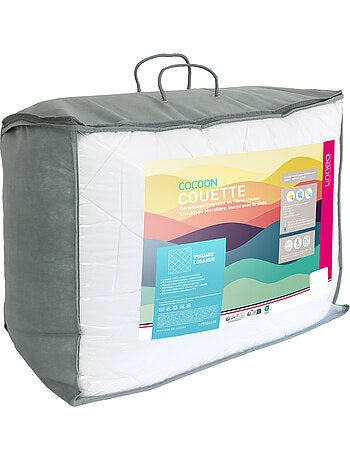 Couette polyester COCOON fibre creuse siliconée Chaud (hiver) 400 g/m2