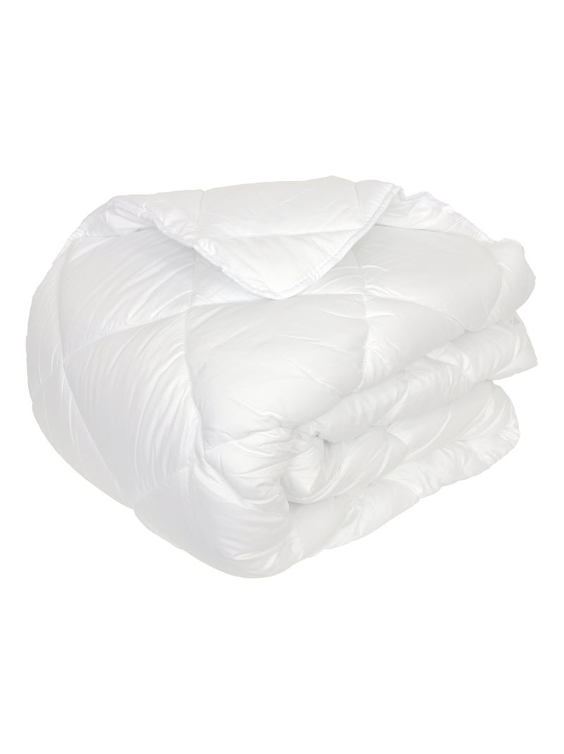 Couette polyester COCOON fibre creuse siliconée Chaud (hiver) 400 g/m2 Blanc - Kiabi