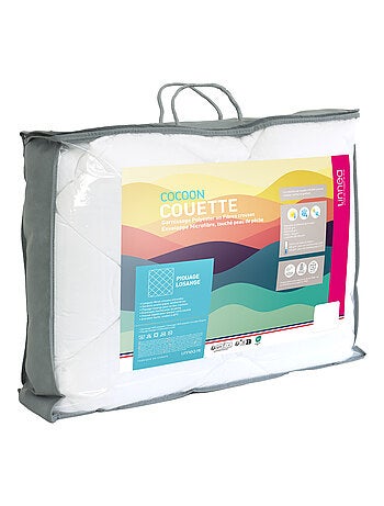 Couette polyester COCOON fibre creuse siliconée Chaud (hiver)