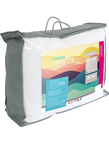 Couette polyester COCOON fibre creuse siliconée Léger (été) 200 g/m2