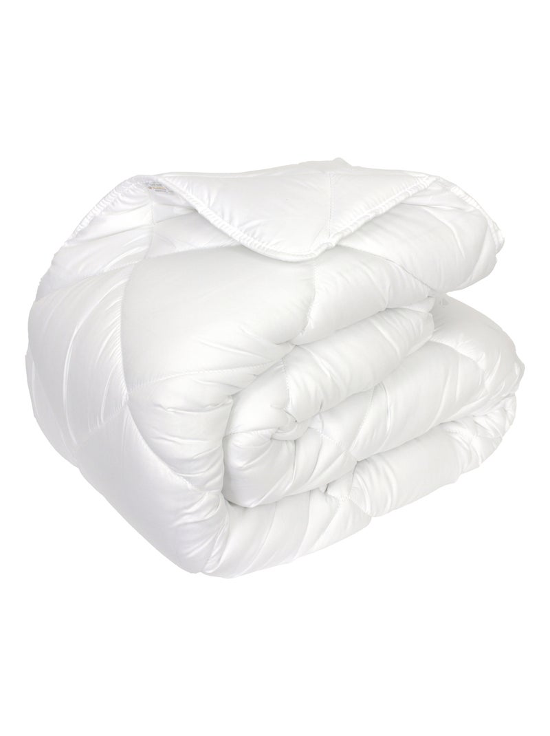 Couette polyester COCOON fibre creuse siliconée Très chaud (hiver) 500 g/m2 Blanc - Kiabi