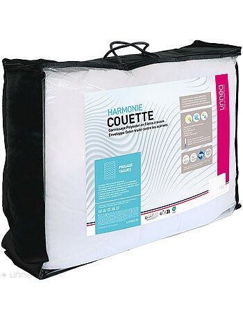 Couette polyester HARMONIE fibre creuse siliconée Léger (été)