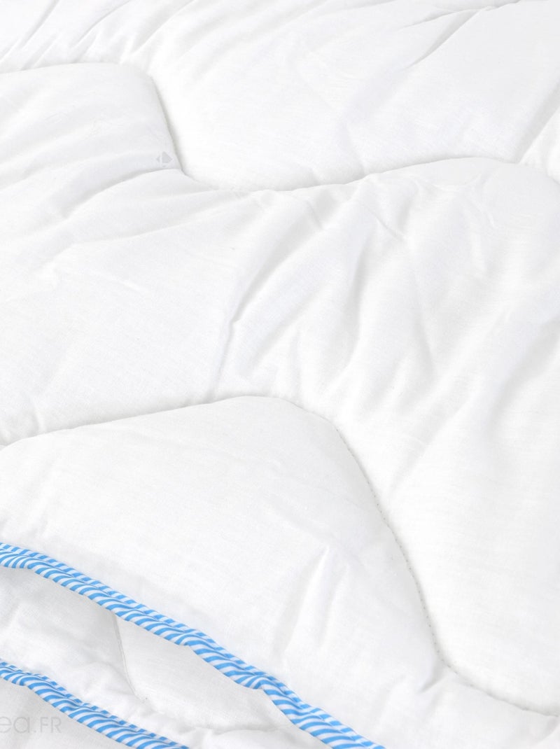Couette polyester HARMONIE fibre creuse siliconée Léger (été) Blanc - Kiabi