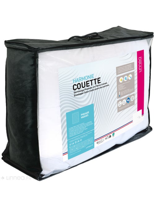 Couette polyester HARMONIE fibre creuse siliconée Léger (été) - Kiabi