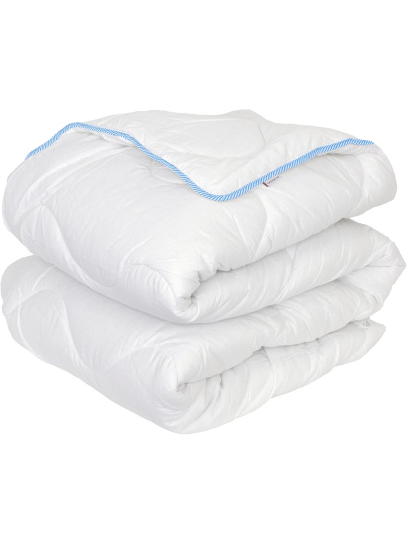 Couette polyester HARMONIE fibre creuse siliconée Tempéré (mi-saison) 300 g/m2 Blanc - Kiabi