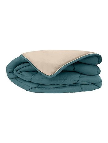 Couette chaude microfibre bicolore 400 gr/m2