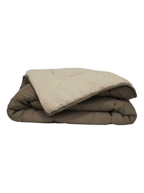 Couette réversible bicolore en microfibre 400 gr/m² - Kiabi