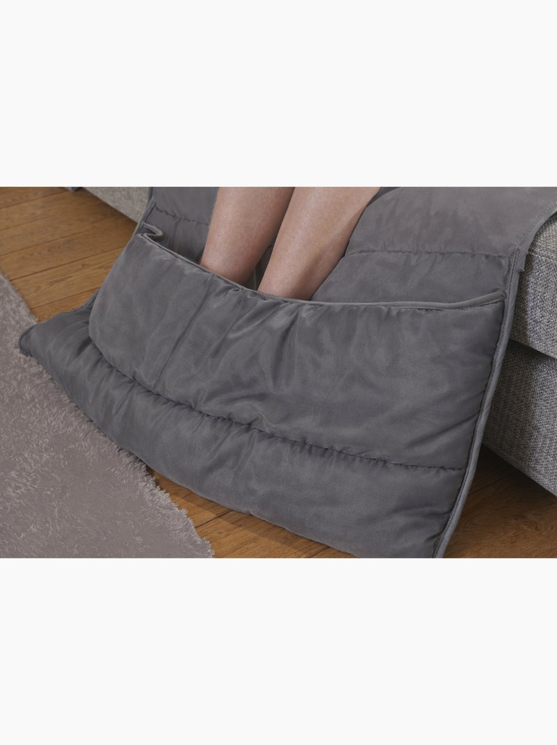 Couette télé couleur - 1 personne 115 x 150 + 30 Gris foncé - Kiabi
