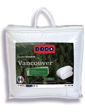 Couette tempérée - dodo - vancouver - 220 x 240 cm - blanc
