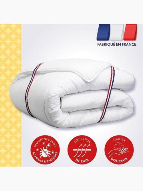 Couette Tempérée 300 gr/m² - DODO - VICTORIA - Anti-Acariens - 140 x 200 cm - Blanc - Kiabi