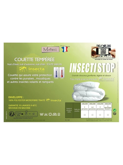 Couette Tempérée Anti-insectes - Kiabi