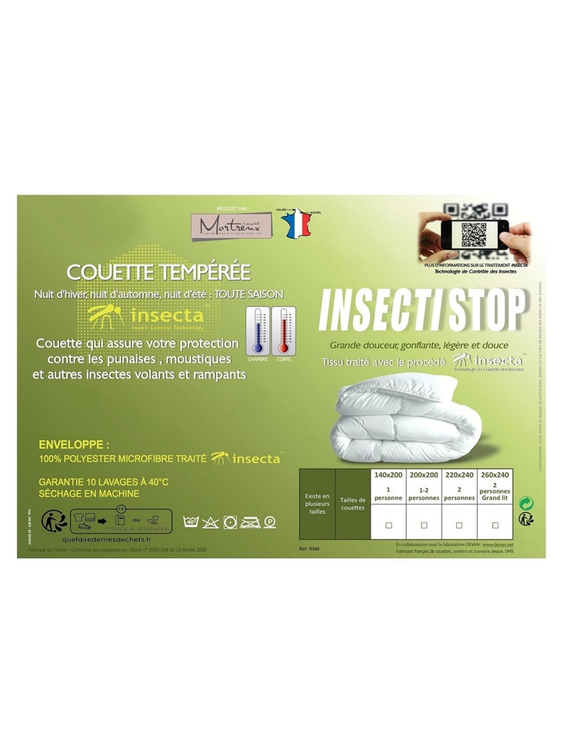 Couette Tempérée Anti-insectes Blanc - Kiabi