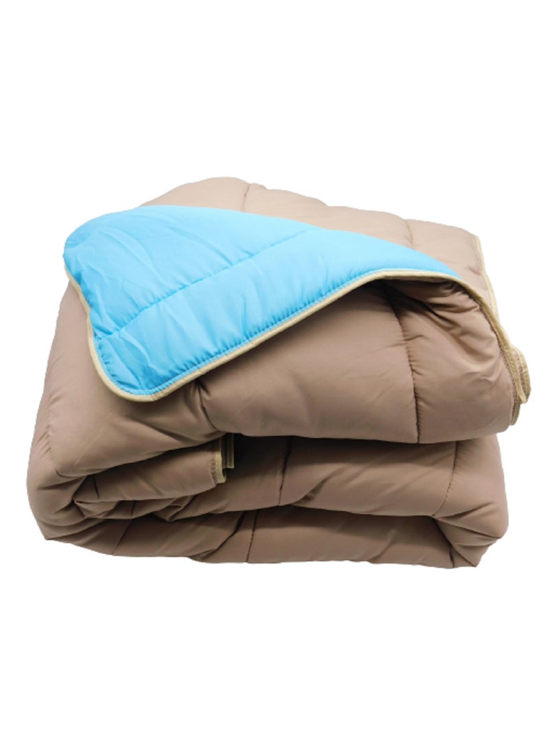 Couette tempérée Bicolore Bleu Beige - Kiabi
