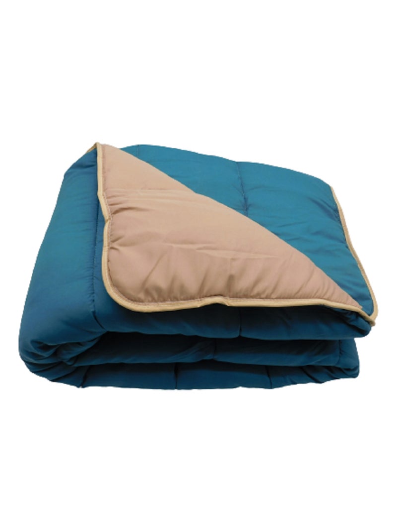 Couette tempérée Bicolore Bleu Beige - Kiabi