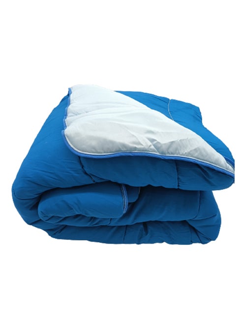 Couette Tempérée bicolore Bleu pétrole / Bleu ciel - Kiabi