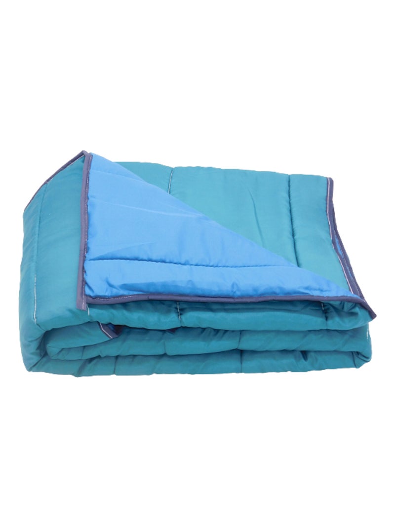 Couette Tempérée bicolore Bleu Vert - Kiabi