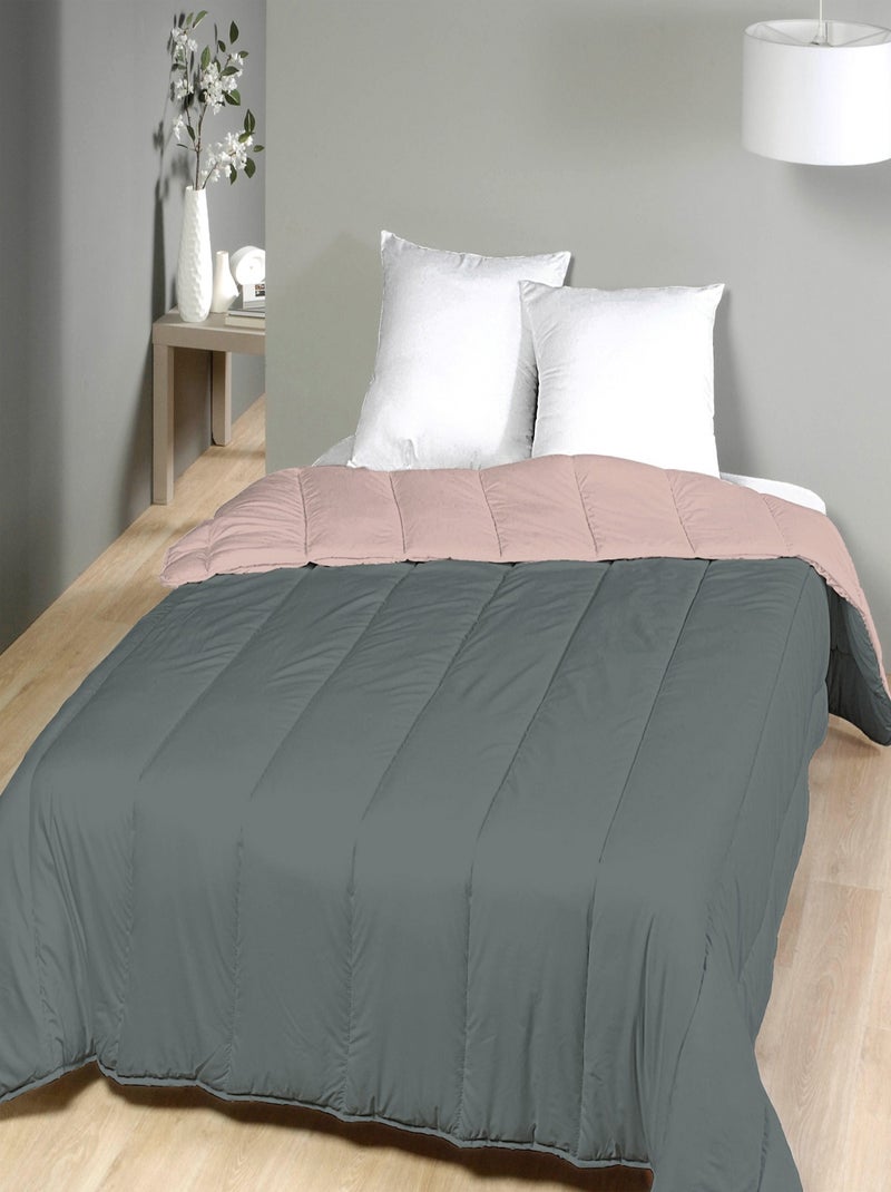Couette tempérée Bicolore Gris Rose - Kiabi