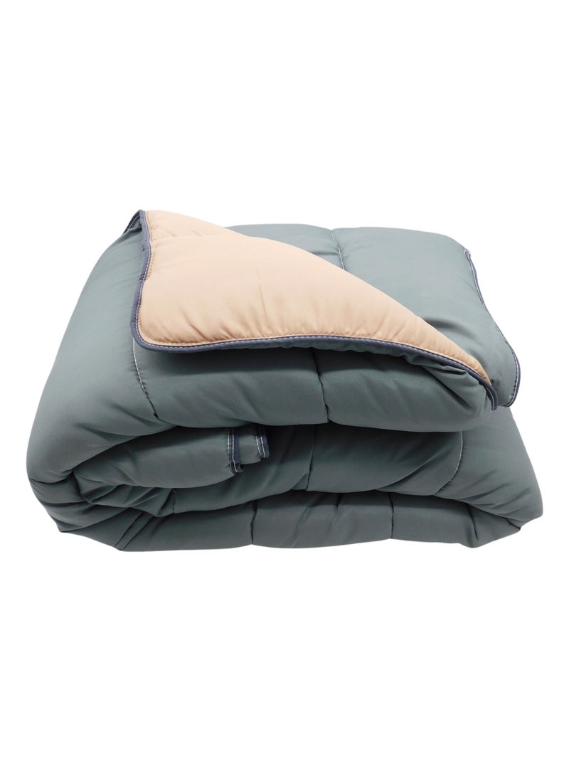 Couette tempérée Bicolore Gris / Taupe Gris taupe - Kiabi