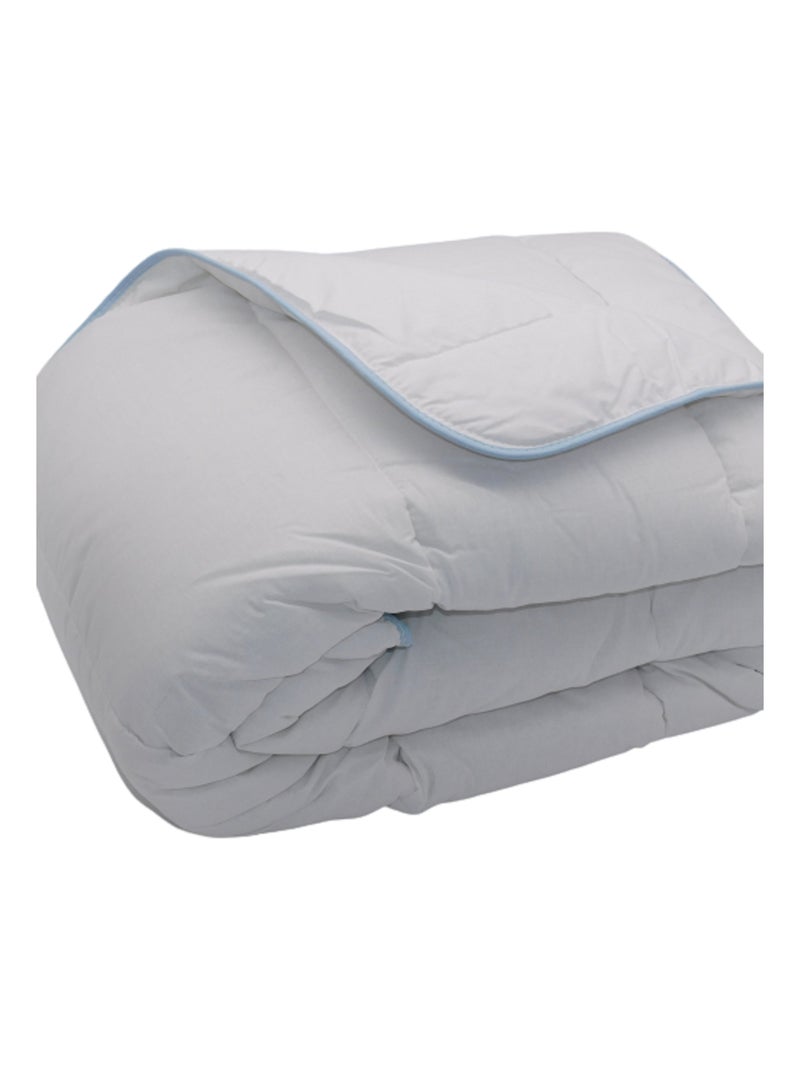 Couette Tempérée Coton Blanc - 1 Ou 2 Personnes 200 x 200 Blanc - Kiabi