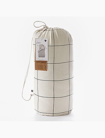 Couette tempérée imprimée - + 2 taies - Coton 57 fils - Carrie