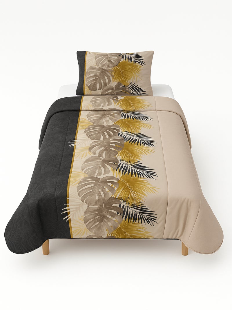 Couette tempérée imprimée Beige/Noir - Kiabi