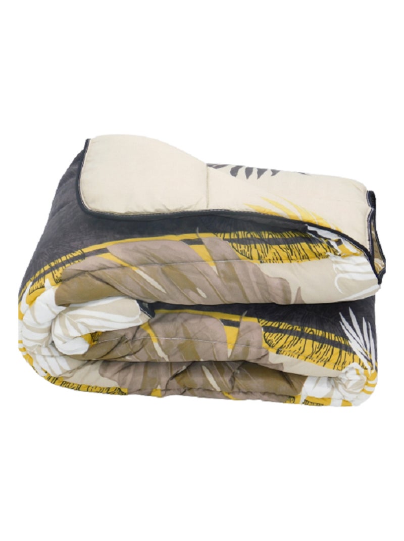 Couette tempérée imprimée Beige/Noir - Kiabi