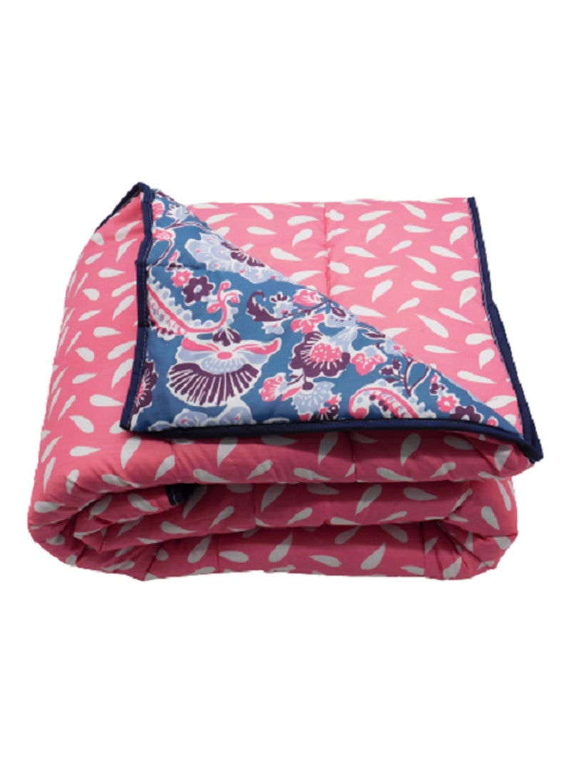 Couette tempérée imprimée Bleu Rose - Kiabi