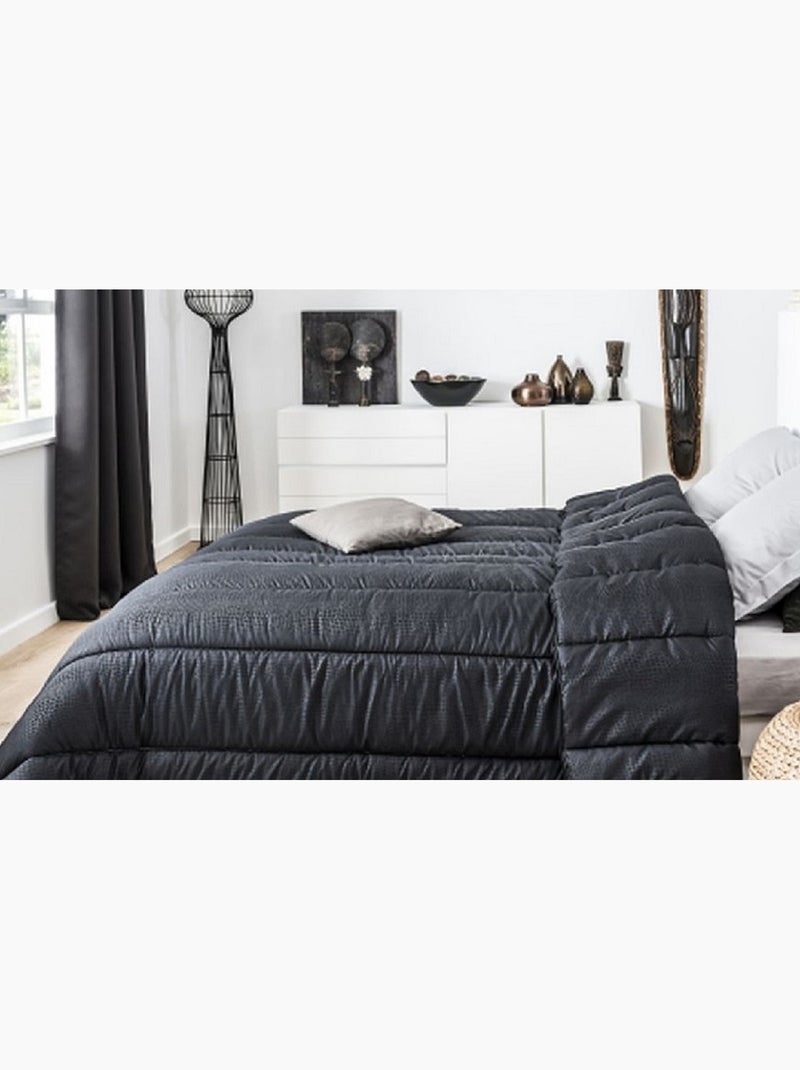 Couette tempérée imprimée Croco Noir - Kiabi