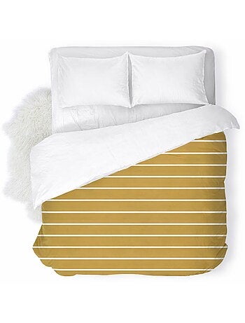 Couette tempérée imprimée / Non tissé Blanc - 2 personnes 240 x 260