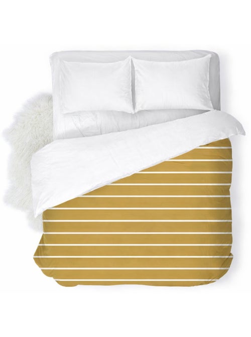 Couette tempérée imprimée / Non tissé Blanc - 2 personnes 240 x 260 - Kiabi
