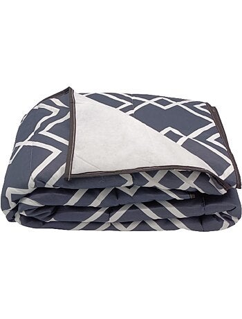 Couette tempérée imprimée / Non tissé Blanc - 2 personnes 240 x 260