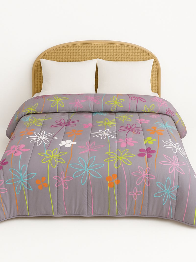 Couette tempérée imprimée power flower N/A - Kiabi