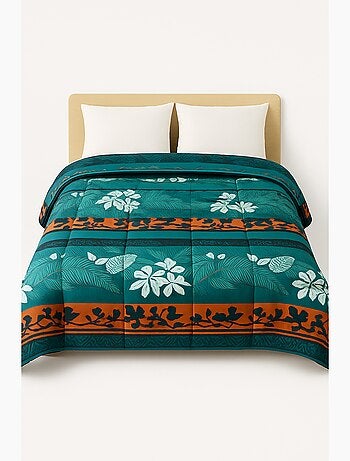 Couette tempérée imprimée Végétal - 1 ou 2 personnes 200 x 200